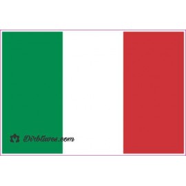 Nacionalinis vėliavos lipdukas - Italija